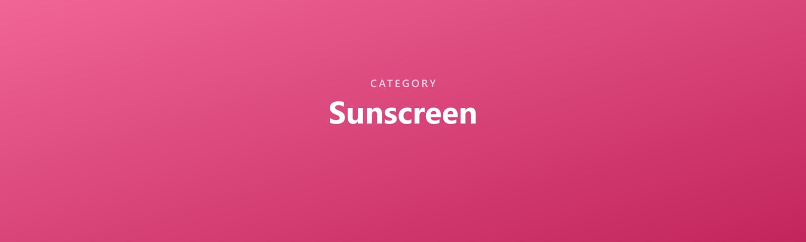 Sunscreen